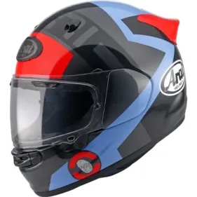 CASCO ARAI QUANTIC SPACE NEGRO AZUL ROJO