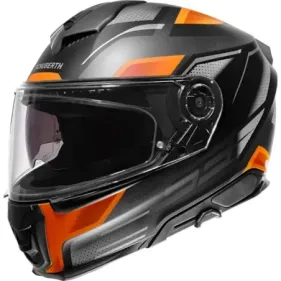 CASCO SCHUBERTH S3 STORM NEGRO MATE GRIS NARANJA