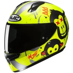 CASCO HJC C10 GETI MC3HSF AMARILLO FLUOR MATE NEGRO