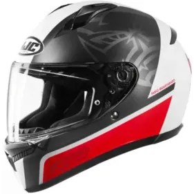 CASCO HJC C10 FQ20 FABIO QUARTARARO MC1SF BLANCO MATE NEGRO ROJO