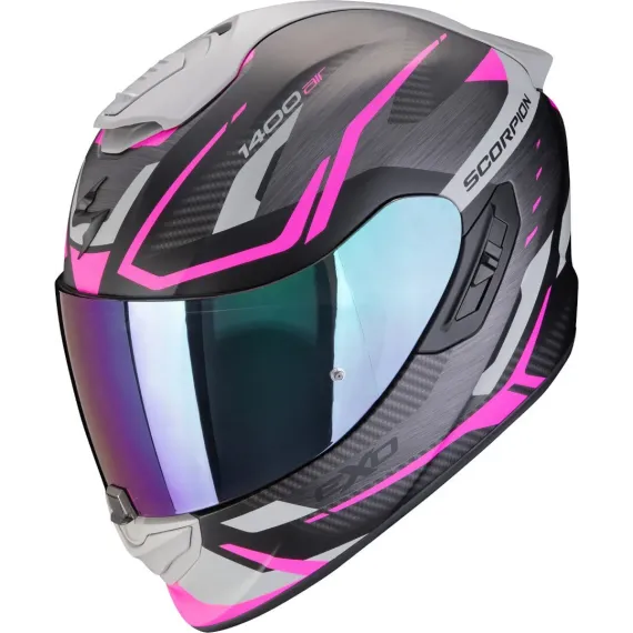 CASCO SCORPION EXO-1400 EVO II AIR ACCORD NEGRO MATE ROSA GRIS