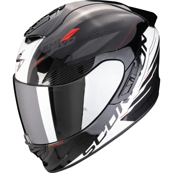 CASCO SCORPION EXO-1400 EVO II AIR LUMA NEGRO BLANCO