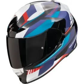 CASCO SCORPION EXO-491 ABILIS NEGRO AZUL ROJO