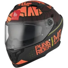 CASCO MT BRAKER SV PUNK RIDER B5 NEGRO MATE NARANJA