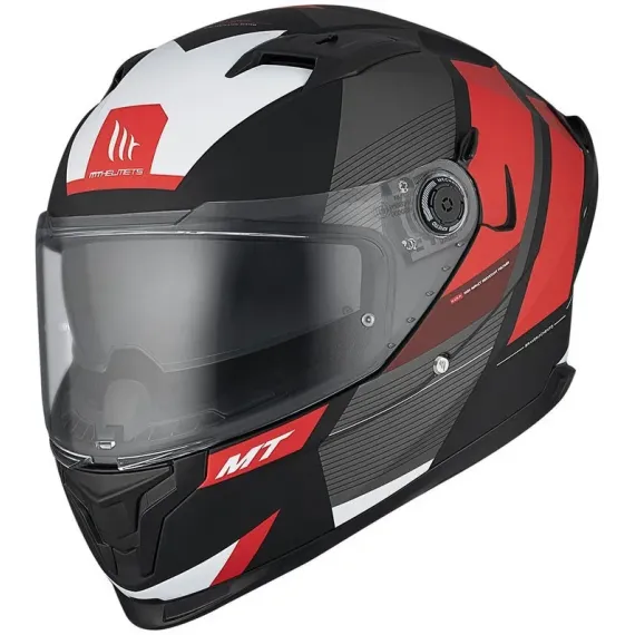 CASCO MT BRAKER SV CHENTO B5 NEGRO MATE ROJO BLANCO