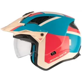 CASCO MT DISTRICT SV S ANALOG D7 AZUL ROJO CREMA