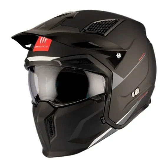 CASCO MT STREETFIGHTER SV S SOLID A1 NEGRO MATE