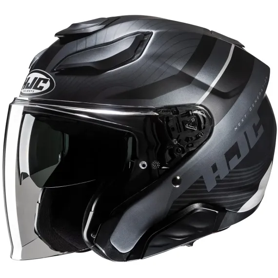 CASCO HJC F31 NABY MC5SF NEGRO MATE ANTRACITA