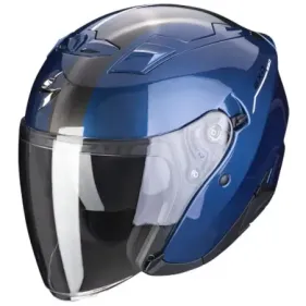 CASCO SCORPION EXO-230 SR AZUL OSCURO BLANCO