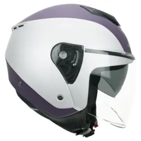 CASCO CGM VIPER BICO VIOLETA MATE BLANCO