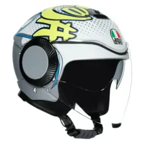 CASCO AGV ORBYT VIBES GRIS MATE AMARILLO FLUOR