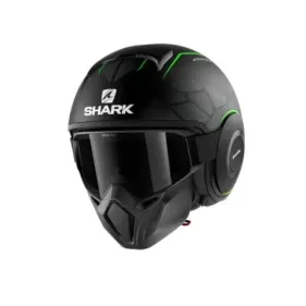 CASCO SHARK STREET DRAK HUROK KGK NEGRO VERDE NEGRO