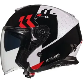 CASCO MT THUNDER 3 SV JET VENUS A5 BLANCO NEGRO ROJO