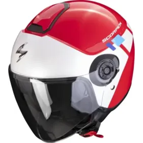 CASCO SCORPION EXO-CITY II MALL ROJO BLANCO AZUL