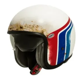 CASCO PREMIER VINTAGE EVO BTR BLANCO AZUL ROJO MATE