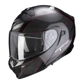 CASCO SCORPION EXO-930 CIELO NEGRO ROJO