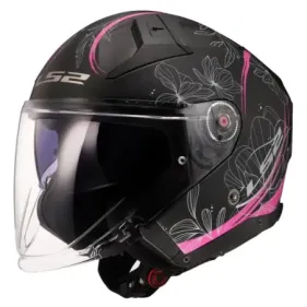 CASCO LS2 OF603 INFINITY II LOTUS NEGRO MATE ROSA