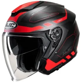 CASCO HJC I30 ATON MC1SF NEGRO MATE ROJO