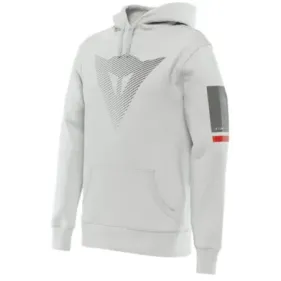 SUDADERA CON CAPUCHA DAINESE FADE GRIS CLARO GRIS OSCURO ROJO