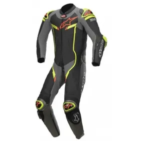 MONO ALPINESTARS GP PRO V2 1 PIEZA TECH AIR NEGRO GRIS AMARILLO FLUOR