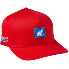 GORRA FOX FLEXFIT HONDA WING ROJO