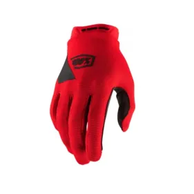 GUANTES 100% RIDECAMP ROJO