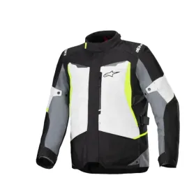 CHAQUETA ALPINESTARS ST-1 WP GRIS CLARO NEGRO AMARILLO FLUOR