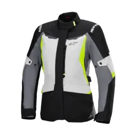 CHAQUETA ALPINESTARS STELLA ST-1 WP LADY GRIS BLANCO AMARILLO FLUOR