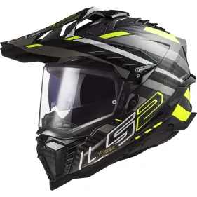 CASCO LS2 MX701 C EXPLORER 22.06 EDGE NEGRO AMARILLO FLUOR