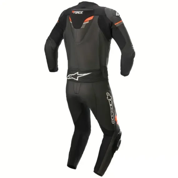 MONO ALPINESTARS GP FORCE CHASER DIVISIBLE 2 PIEZAS NEGRO ROJO FLUOR