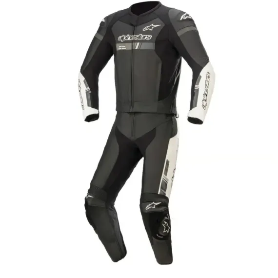 MONO ALPINESTARS GP FORCE CHASER DIVISIBLE 2 PIEZAS NEGRO BLANCO