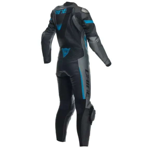 MONO DAINESE GROBNIK LADY 1 PIEZA PROFESIONAL PERFORADO NEGRO ANTRACITA AZUL