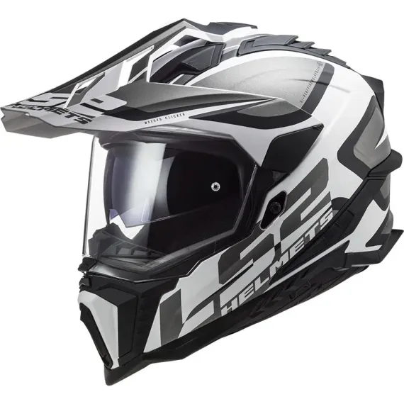 CASCO LS2 MX701 EXPLORER 22.06 ALTER NEGRO MATE BLANCO