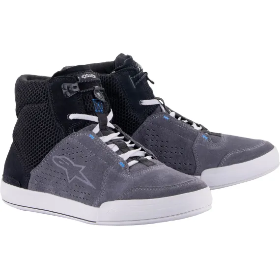 ZAPATILLAS ALPINESTARS CHROME AIR NEGRO GRIS CLARO AZUL